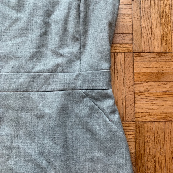 Women's J. Crew Light Gray Sheath Dress, 8 - Picture 3 of 4